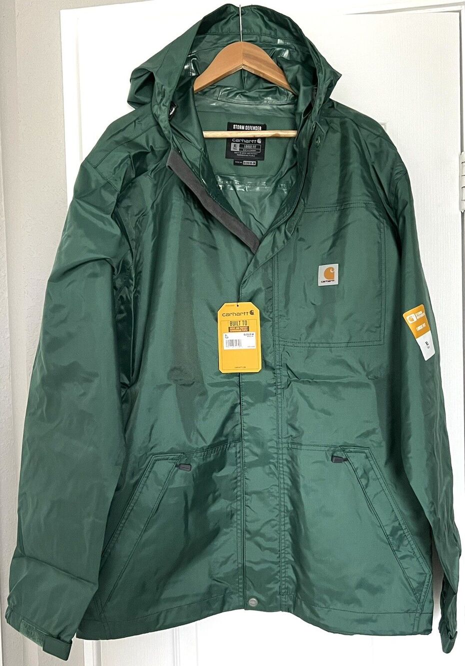Carhartt Dry Harbor Waterproof Rain Jacket Storm Defender 103510 XL TALL XLT